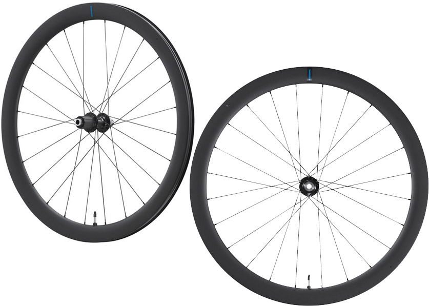 Shimano 105 C46 Carbon Disc Tubeless Rear Front Hjulsæt